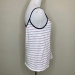 Gap White Pink Blue Striped Jersey Camisole Sz XS Tie at Neck Photo 4