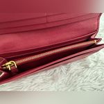 Prada ‎ Saffiano Bow Pink Continental Snap Wallet Photo 10