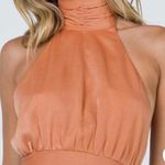 Princess Polly Orange Halter Crop Top Photo 0