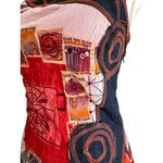 SAVE THE QUEEN! Asymmetrical Denim Red Logo Dress Size US 4 Photo 12