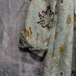 CAbi Guinevere Tapestry Brocade Coat Floral Blazer Jacket Light Blue Women's 4 Photo 7