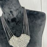 Silver Tone Chain Mail Bib Multi Photo 3
