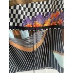 Clover Canyon Clover‎ Canyon Womens Small Dress Tie Waist Front Mod Artsy Abstract Bold Photo 3