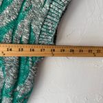 Vintage 80s Glamour Knit Sweater Vest Green Gray Abstract Made in USA M Size M Photo 4