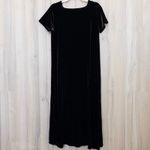 Oleg Cassini VTG Cassini Womens Velvet Midi Dress Size L Brown Whimsigoth 90s Retro Classic Photo 5