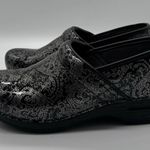 Dansko Professional Clogs Size 40 Floral Metallic Nursing Excellent Condition Photo 6