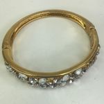 Crystal bracelet gold tone magnetic bangle Photo 1