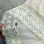 Free People  Tan V-Neck Long Sleeve Top Size M Photo 8