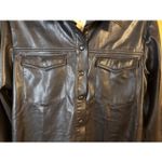 Good American  Better Than Leather Shirt Jacket Size 2 nwt (6322) Photo 1