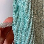 Vintage 60s / 70s Elegant Empire Waist Crochet Knit Short Sleeve Maxi Dress Blue Size 6 Photo 8