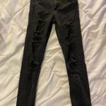 H&M High Waisted Black Wash Skinny Jeans Photo 0