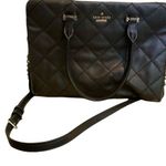 Kate Spade Emerson Place Olivera Quilted Satchel Black and Gold Photo 0