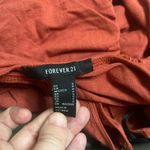 Forever 21 Ruched VNeck Long Sleeve Top Orange Size Small Photo 2