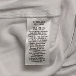 Everlane NWT  White Ribbed Short Sleeve Crew Neck Fitted T-Shirt S Photo 4