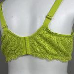 Savage X Fenty Alien Animal Unlined Lace Plunge Bra 42G Neon Lime Green U/W Size undefined Photo 4