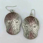 Costume Jewelry Earrings Sugar Skulls Enamel Rhinestones Pierced Photo 2