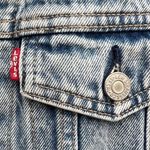 Levi's Levi’s MOTO JEAN ALTERED ZIP TRUCKER JACKET XS Photo 2