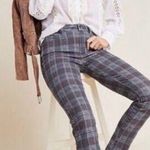 Paige Women's Hoxton Ankle Skinny Jeans Size 25 Black Atlantic Tartan Plaid Photo 0