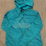 Adidas  Turquoise Climawarm 3-Stripe Hoodie Photo 2