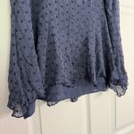 EXPRESS Vintage Y2K Deep Blue Silk Midi Skirt Size 11/12 Photo 6