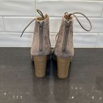 Qupid Taupe Lace up Heals Photo 1