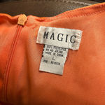 Magic Sleeveless Dress - Women's L - Orange Floral Print Photo 2