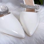 White Rhinestone heels Size undefined Photo 1