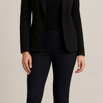 Vince Camuto  Black Knit Skinny Dress Pants Mid Rise Business Casual 6 Photo 0