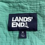 Lands' End  Gauzy Cotton Teal Blazer Size Medium Photo 2