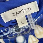 Tyler Boe Dana Velvet Patterned Sapphire Combo Midi Pencil Dress NEW W2014 Sz L Blue Size L Photo 8