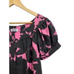 Moschino CheapandChic pink black floral A-line silk dress size Small Photo 1