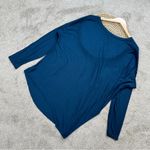 Athleta NWT Threadlight Asym Relaxed Longsleeve Shirt in Constellation Blue XL Photo 6