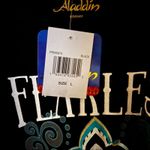 Disney Aladdin Fearless Graphic Crop Top Sz L Photo 1