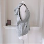 Ivy Park Logo Grey Quilted Sleeveless Hoodie Vest Size M NWT Photo 8