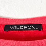 Wildfox Red Long Sleeves “Kiss The Girl” Graphic Distressed Sweatshirt, Size XS Photo 2