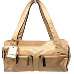 PETUSCO made in Spain peach leather baguette bag, NWT Photo 0