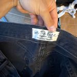 Free People  Loving Good Vibrations Distressed Cut Off Black Denim Shorts Photo 3