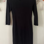 Leith  Classic Black Long Sleeve Dress Photo 0