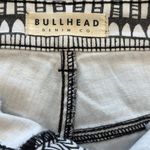 Pacsun Bullhead Aztec Tribal Mid Rise Denim Shorts Size 5 Frayed Hem Black White Photo 7