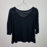H.I.P. Black Loose Knit Crop Sweater Size L Photo 6