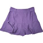 Stradivarius Love for Humanity in Purple Black Polka Dot Belted Skort L NWT Photo 1