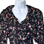 Ganni 38 US M Printed Georgette Floral Wrap ruffle Blouse feminine Photo 5