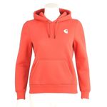 Carhartt Relaxed Fit Hoodie Womens Small Coral Pullover Streetwear Workwear Y2K Photo 0