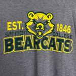 Saint Vincent College Bearcats Short Sleeve Gray T Shirt WORN No Tags Size M Photo 1