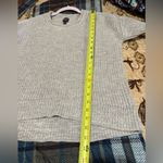 Gap Light Gray Ribbed Knit Crewneck pullover Sweater women’s M Photo 7