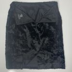 Etcetera  Black Faux Fur Pencil Skirt Size 4 Photo 1
