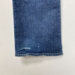Bebe EWomens Dark Wash Blue Denim Bootcut Low Rise Pants size 28 FLAWED Photo 8