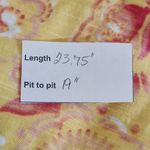 Talbots  Yellow and Pink Floral Short Sleeve Tee NWT Size Medium Floral T-Shirt Photo 1