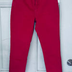Desigual  Women's Bold Red Skinny Jeans stretch Sz 36 Photo 0