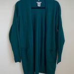 Sweet Romeo  dark forest green open cardigan small Photo 1